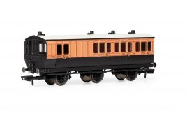 LSWR, 6 Wheel Coach, 3rd Class, 648 - Era 2 OO Gauge 
